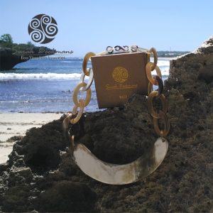 balinese cow bone necklace